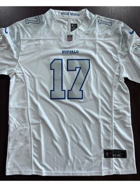 NWT NFL White Buffalo Bills Jersey Allen Number 17